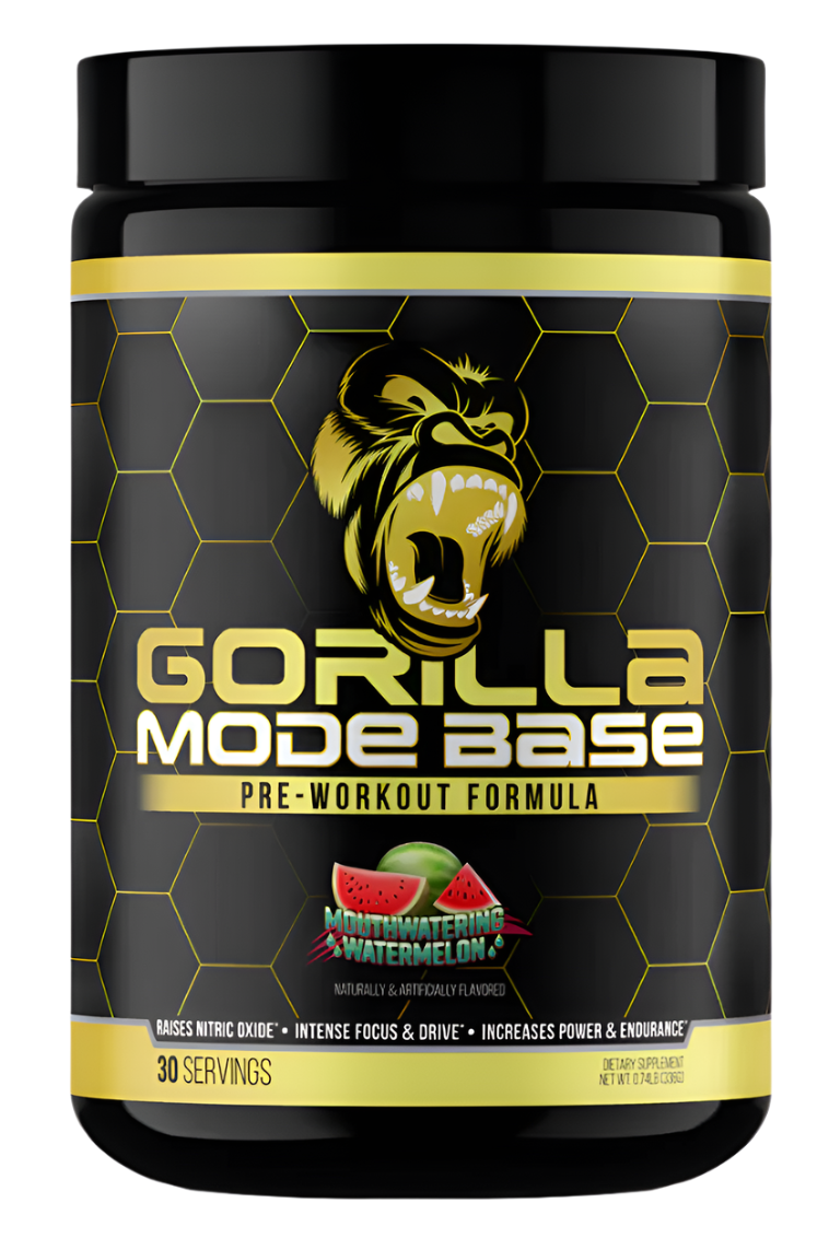 Gorilla Mind Gorilla Mode Base – High-Dosed Daily Driver Pre-Workout – Creatine-Free, Stim-Loaded, GI-Friendly Formula