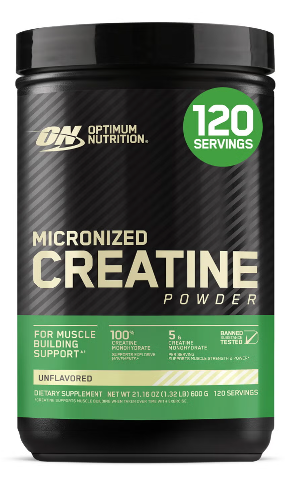 Optimum Nutrition Micronized Creatine Powder - Unflavored (120 Servings)