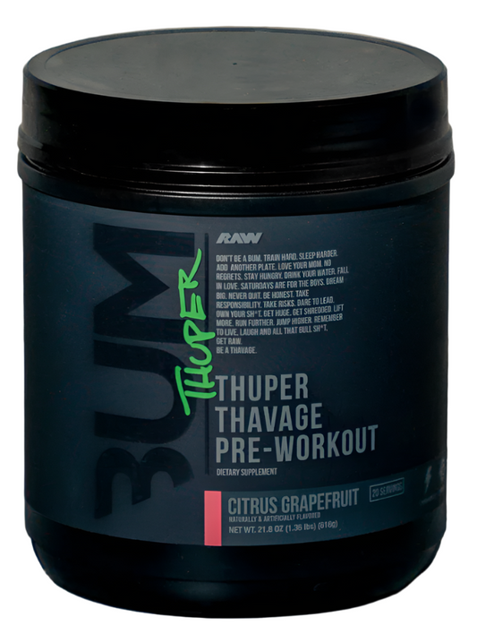 Get Raw Cbum Thuper Thavage Pre-Workout