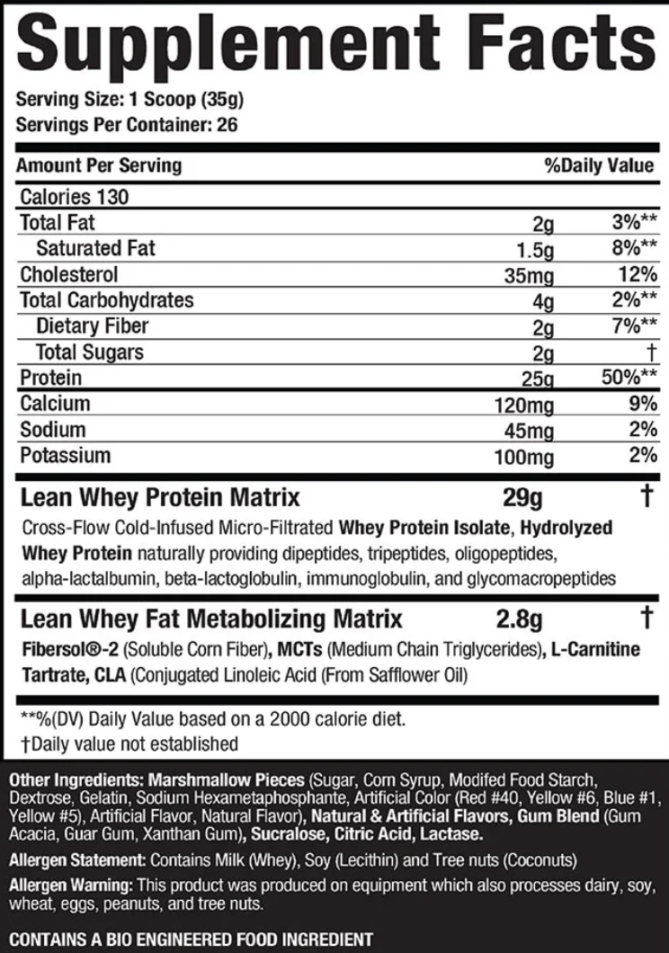 Muscle Sport Lean Whey Protein