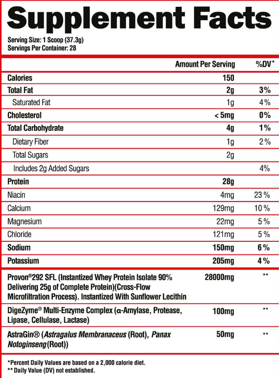 Alpha Lion Superhuman 100% Whey Protein Isolate (28 Servings) (Choose Flavor)