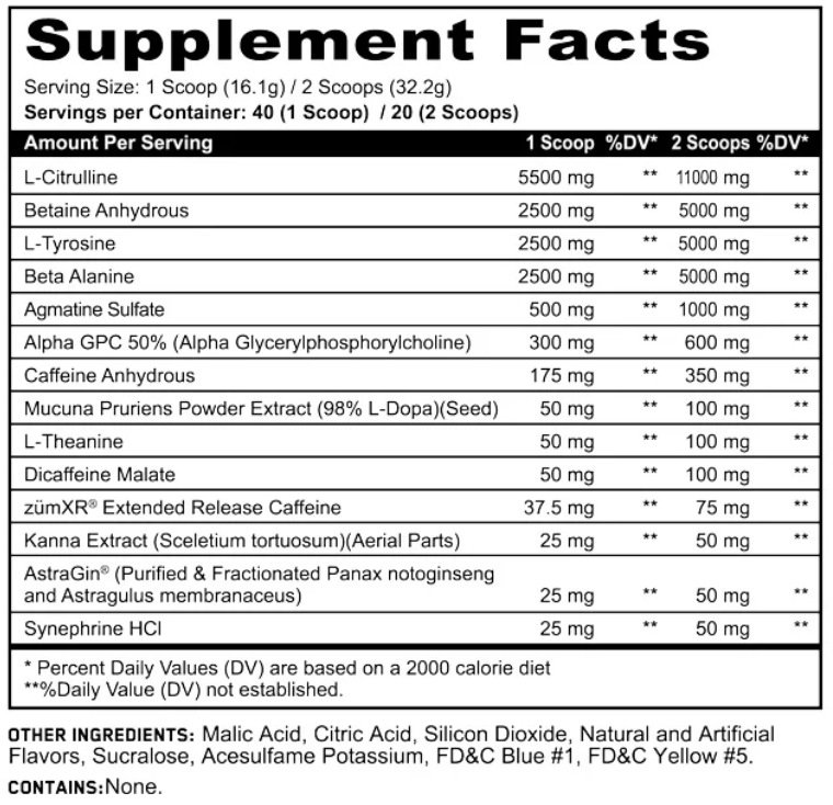 Panda Supps Panda x V1 - PANDAMUS Pre-Workout v3 (HIGH STIM)