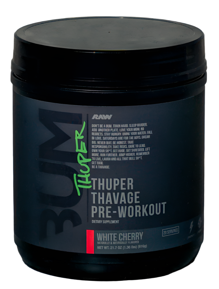 Get Raw Cbum Thuper Thavage Pre-Workout